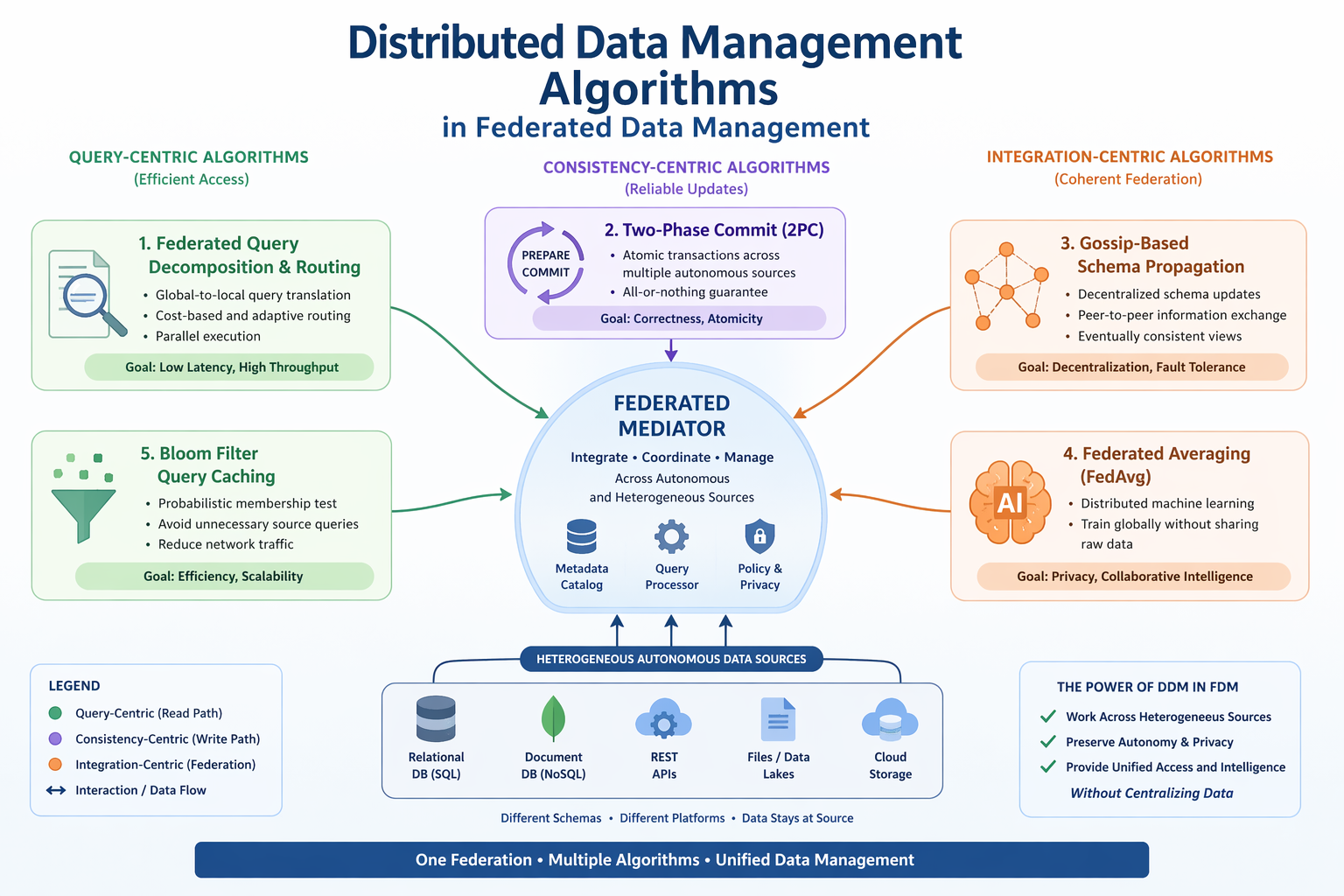 Data Management Architecture for AQUA-Fed